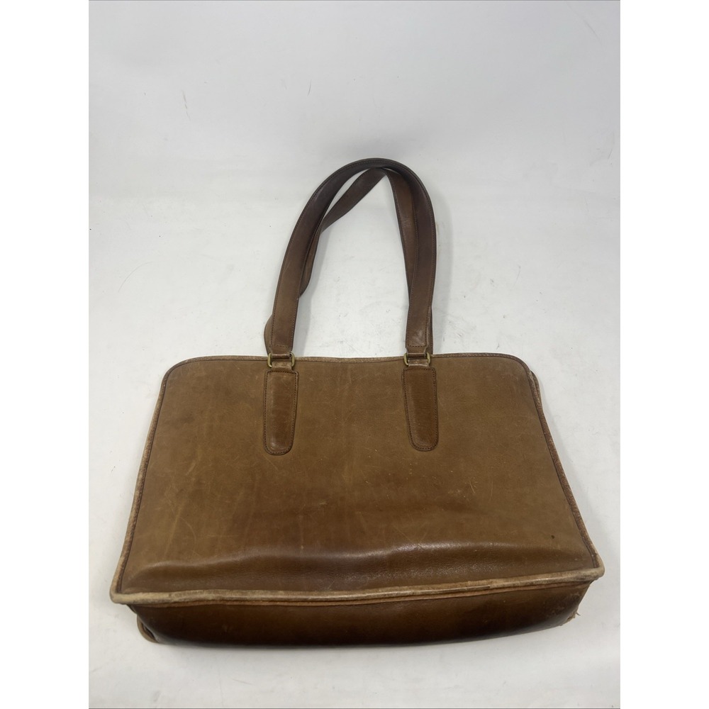 VTG Coach Marketing Tote Glove‎ Tanned Cowhide Leather British Tan 70s 80s USA